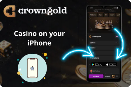 CrownGold Casino on IOS