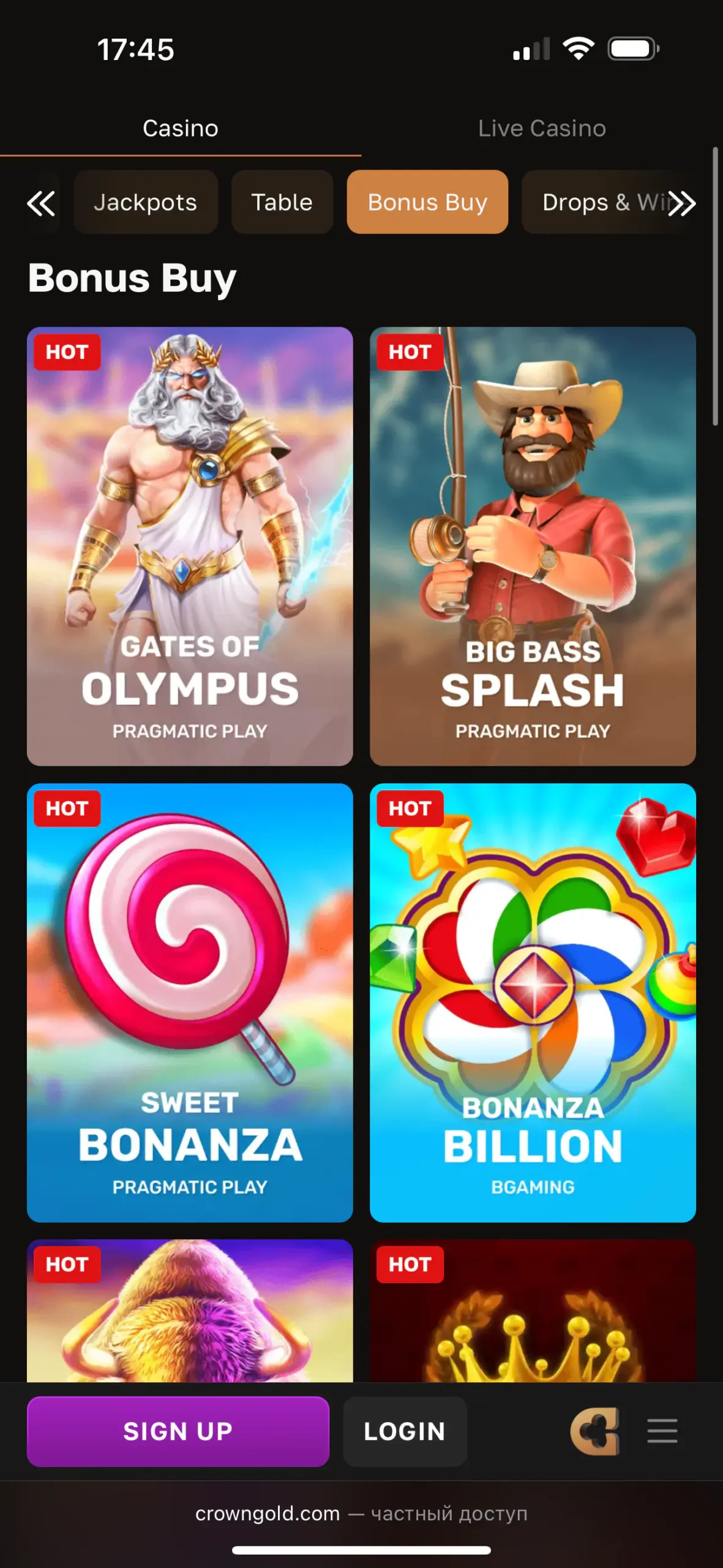 Bonus Buy