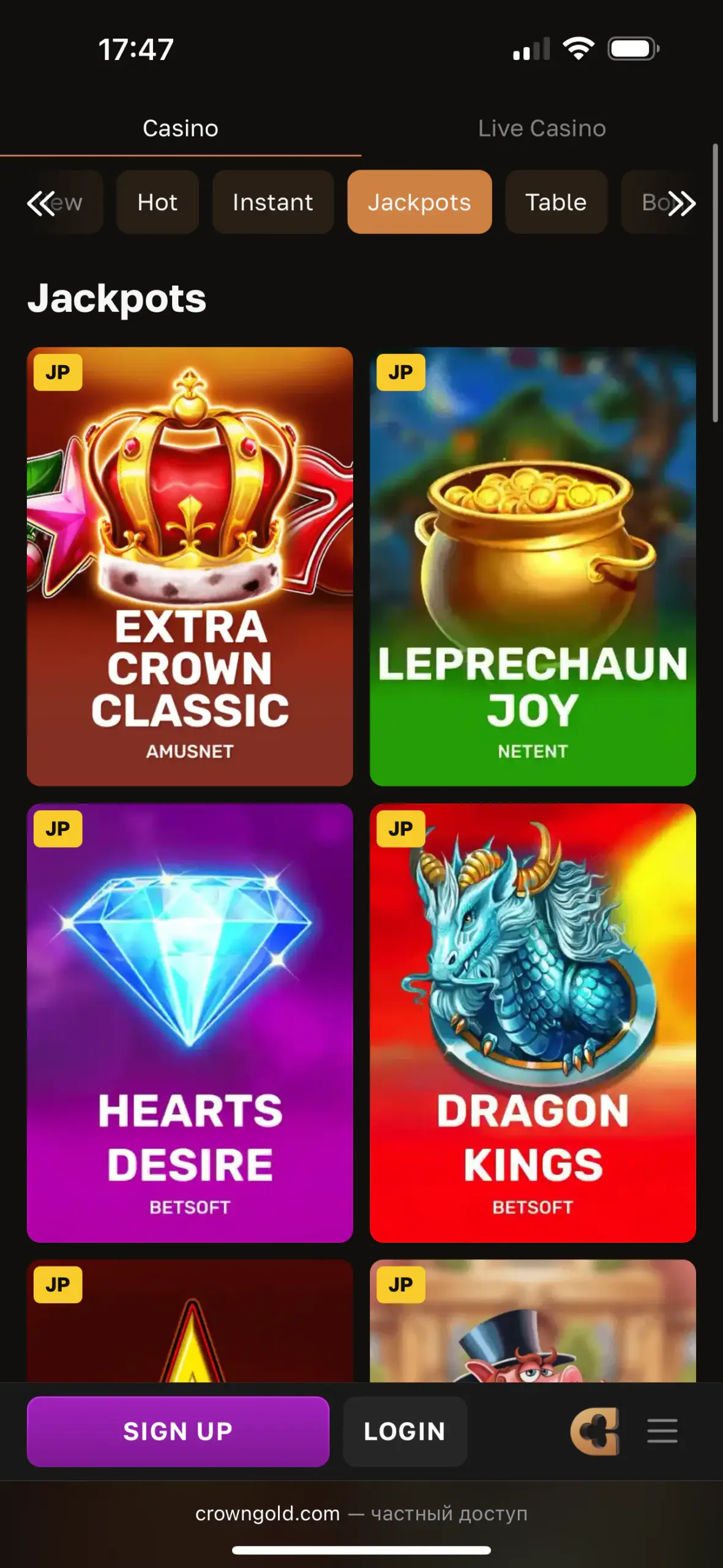 Jackpots