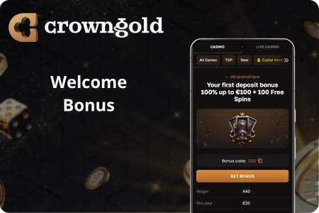 Crown Gold Casino Welcome Bonus