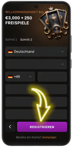 CrownGold login Fertig